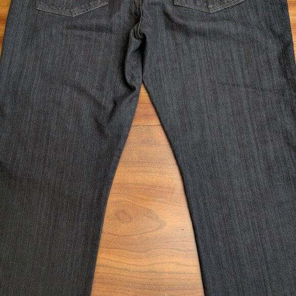 ALBERTO Mens Black Revolution Denim Stretch Modern Fit Super T400 Jeans 40x34 - Picture 12 of 16